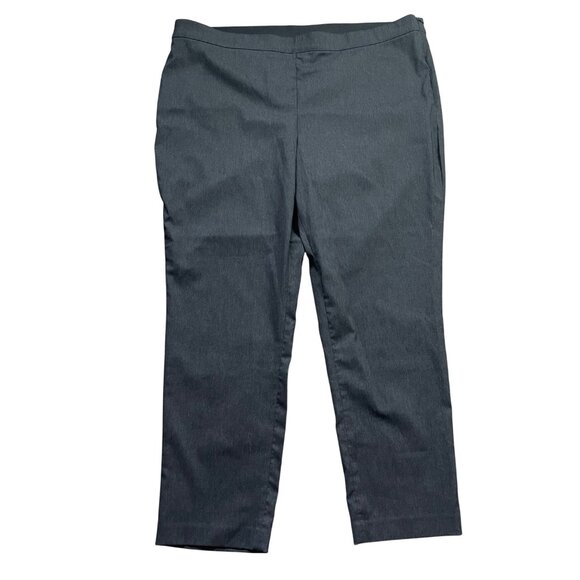 Lane Bryant Straight Leg Dress Pants Womens Plus Size 24R Charcoal Gray Trousers - Picture 1 of 10